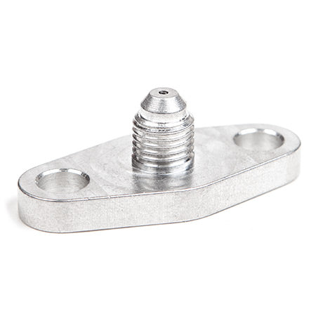 Oil Feed Flange w/ -4 Male Flare ( restrictor ), For T3, T4, GT37, GT40, GT42, GT45, GT47, GTX50, GT